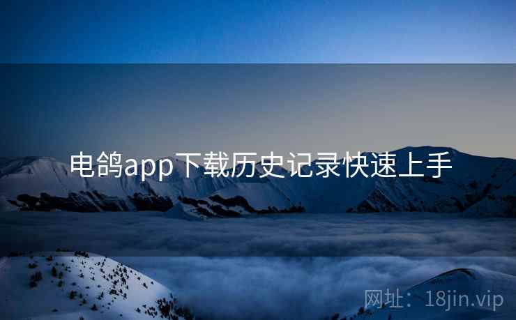 电鸽app下载历史记录快速上手 电鸽app下载历史记录快速上手