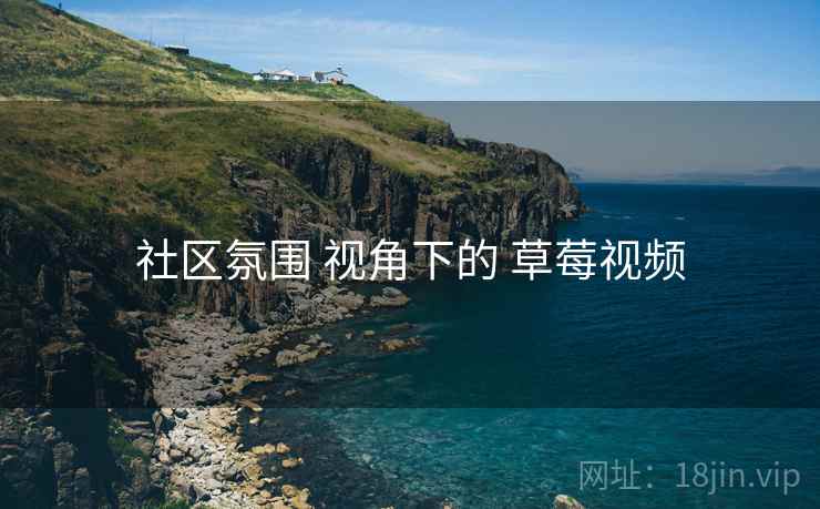 社区氛围 视角下的 草莓视频