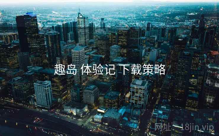 趣岛 体验记 下载策略