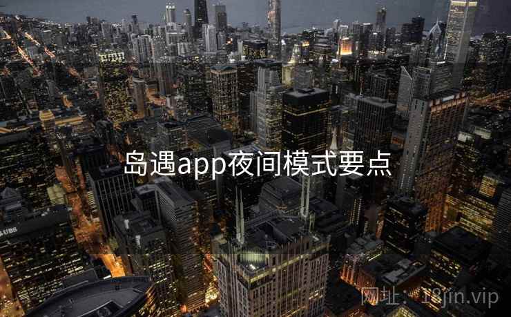 岛遇app夜间模式要点